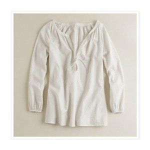 J. Crew Beach Tie Front Tunic Top M NWT Pockets